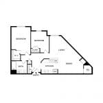The Oriole 2 Bedroom | 1 Bath 946 Square Feet $1,115